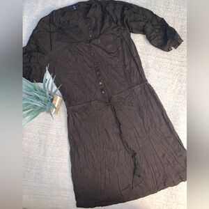 Gap Brown Drawstring Dress